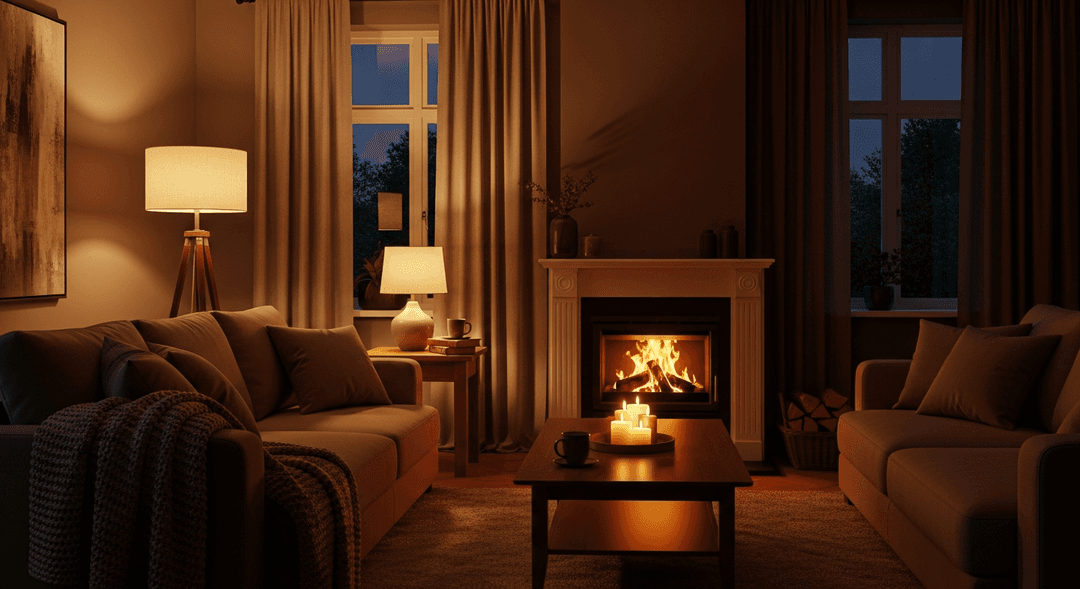 cozy living room ambient lighting