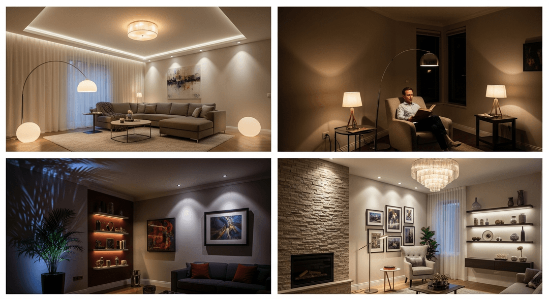 Minh họa: 7. Chiếu sáng đa lớp (Layer Lighting) – Tạo chiều sâu và sự linh hoạt