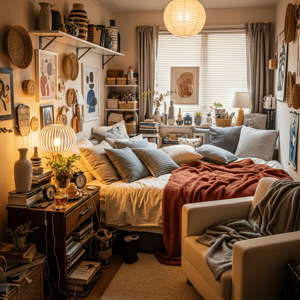 Minh họa: Những lỗi sai thường gặp khi decor phòng ngủ Japandi cho không gian nhỏ