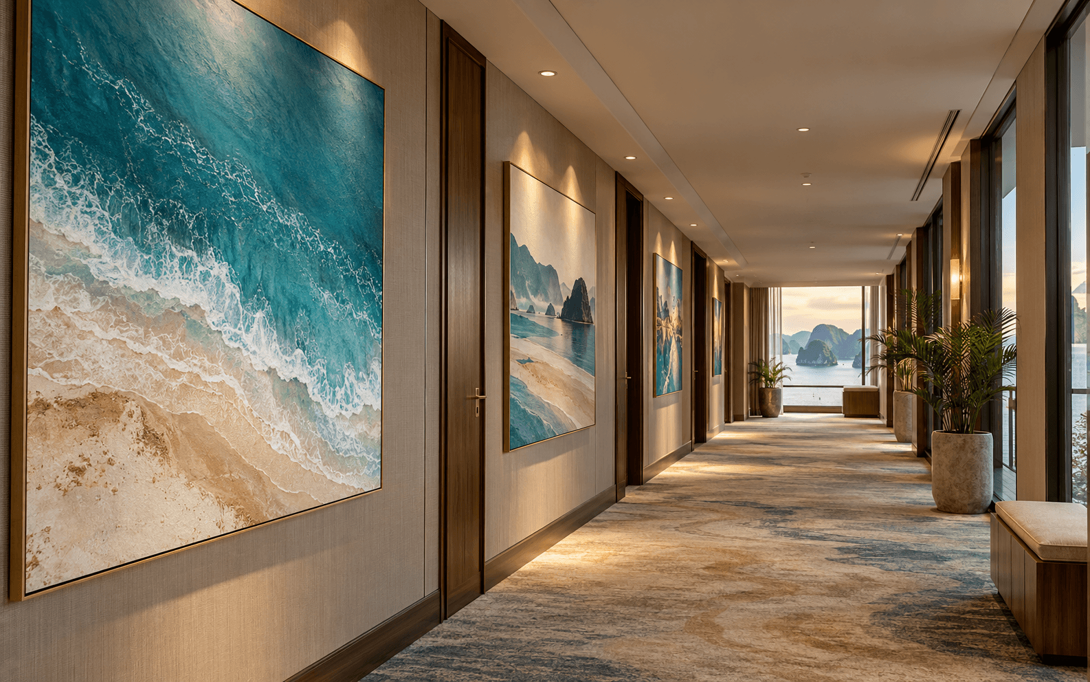 Bộ tranh canvas 180 phòng cho khách sạn Hoàng Lan Riverside – ảnh 2