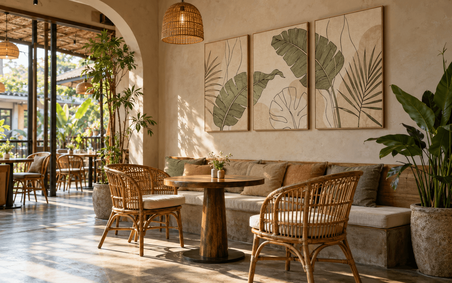 Tranh canvas và backdrop quầy cho chuỗi cà phê An Nhiên – ảnh 2