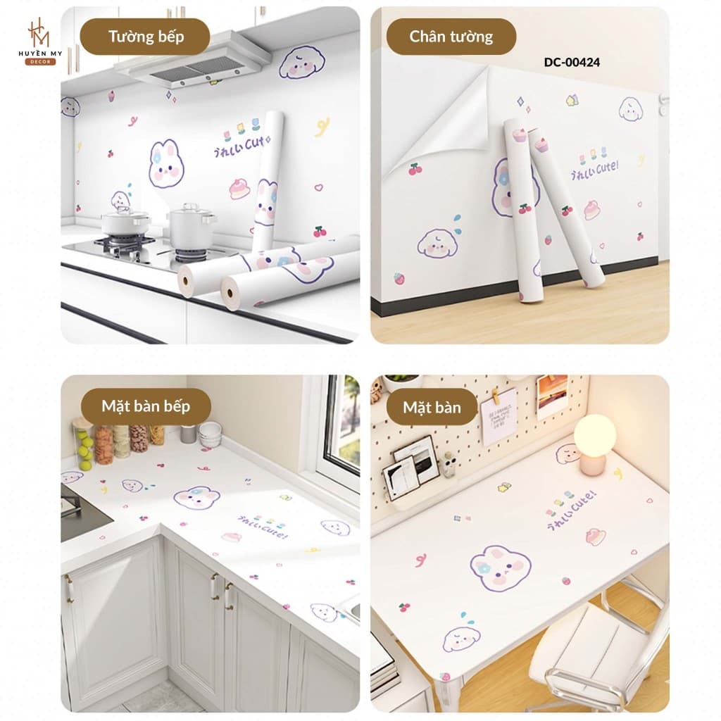 Decal dán bếp chống nước, dễ lau chùi – dán tường, bàn học nhiều mẫu xinh – ảnh 1
