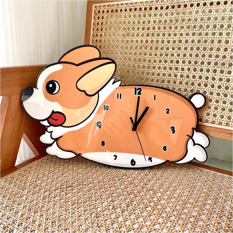 Đồng Hồ Tráng Gương Treo Tường, Tranh Treo Tường Họa Tiết Dễ Thương – ảnh 2