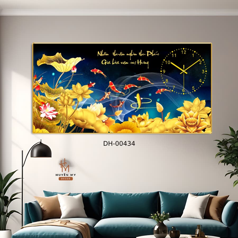 Đồng Hồ Treo Tường Hươu Tài Lộc Tráng Gương, Trang Trí Phòng Khách, Sang Trọng – ảnh 2
