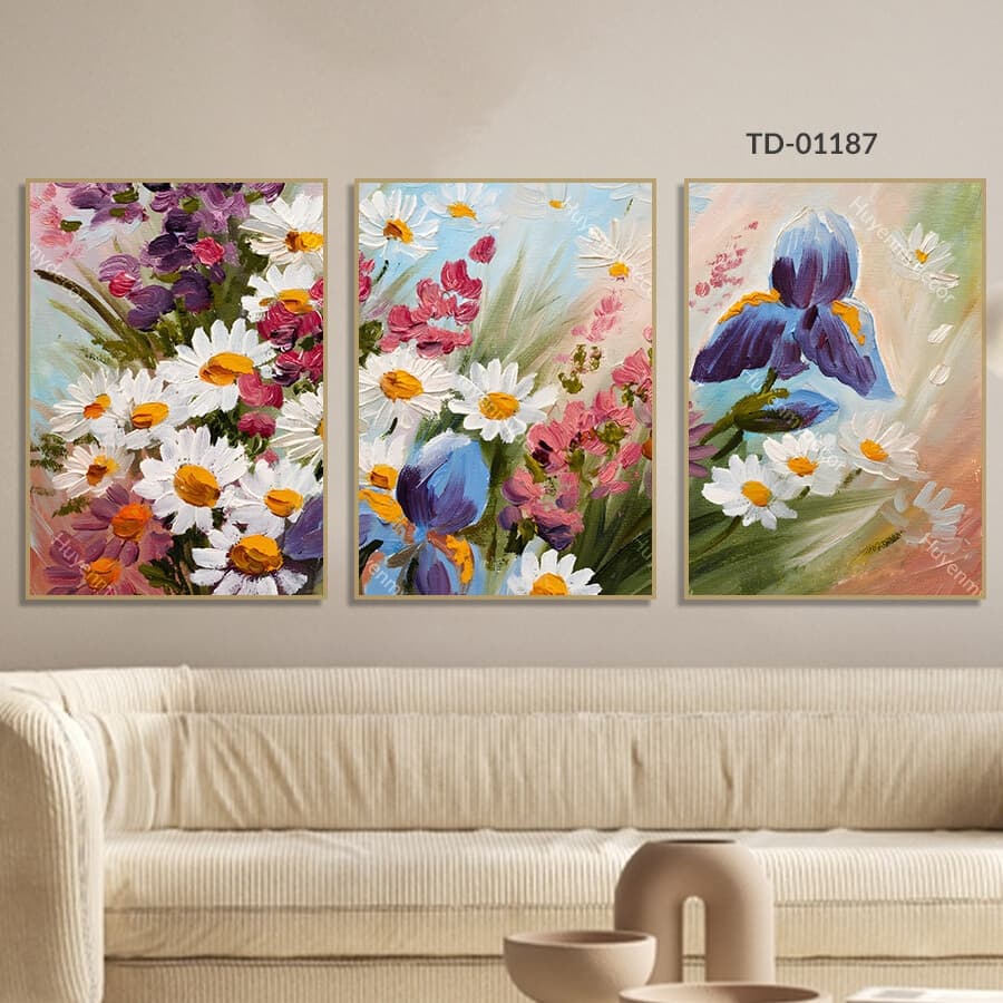 Bộ 3 Tranh Canvas Cô Gái Nghệ Thuật Hiện Đại Trang Trí Phòng Khách, Ngủ, Spa – ảnh 2