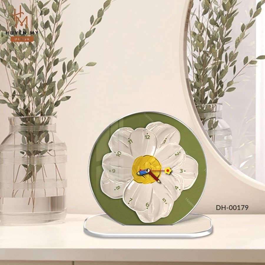 Đồng hồ để bàn Doomi nhỏ dễ thương decor góc học tập, góc làm việc – ảnh 1