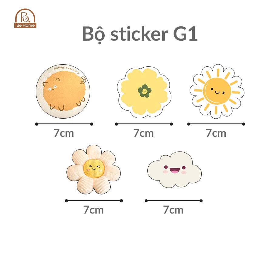 Tranh Dán Sticker Ngộ Nghĩnh, Decor Phòng Ngủ, Homestay, Spa – ảnh 2