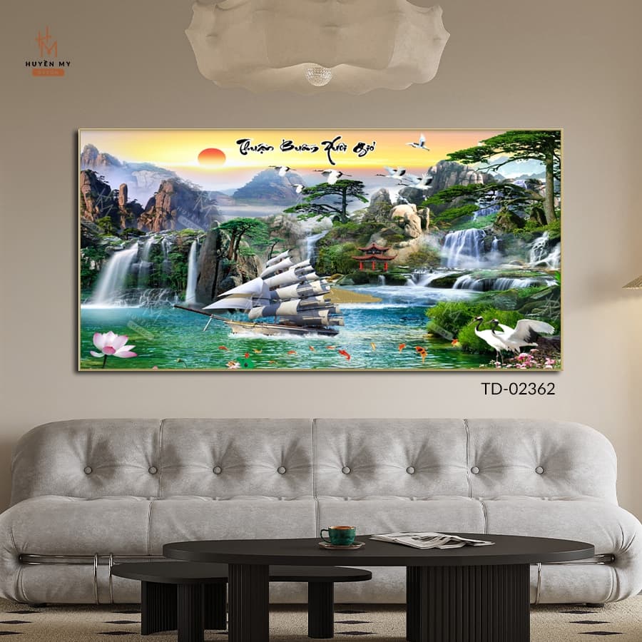 Tranh Decal Dán Tường Nhiều Mẫu, Trang Trí Phòng Khách, Phòng Ngủ, Chống Nước – ảnh 2