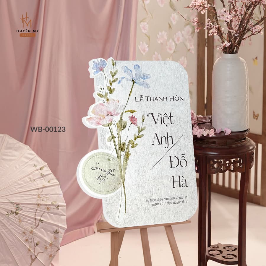 Bảng Chào Trang Trí Tiệc Cưới, Lễ Thành Hôn, Đám Hỏi, In Tên Theo Yêu Cầu