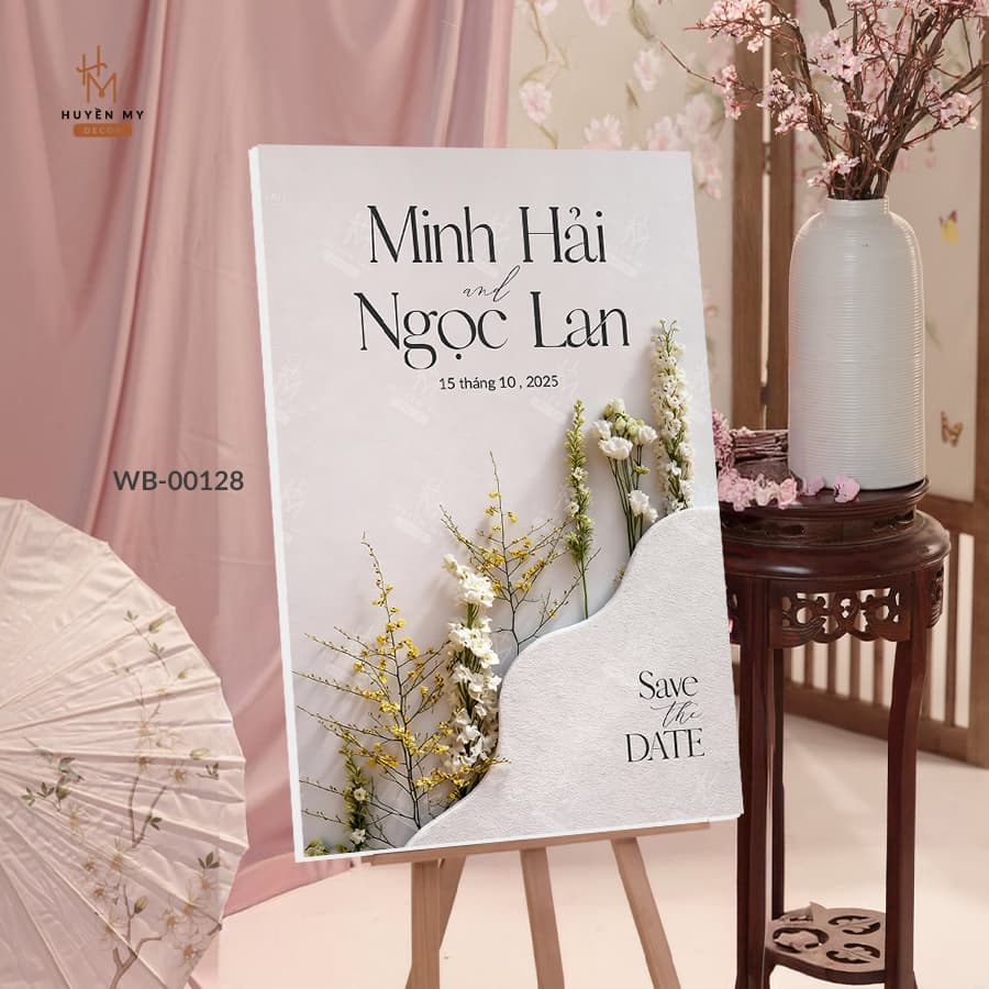 Bảng Chào Trang Trí Tiệc Cưới, Lễ Thành Hôn, Đám Hỏi, In Tên Theo Yêu Cầu – ảnh 2