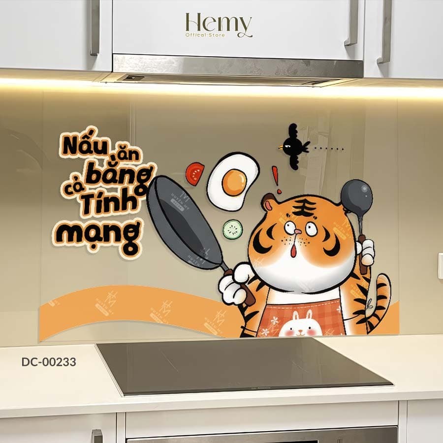 Decal dán bếp gia đình ấm cúng PVC trong suốt chống nước, dán kính và tường bếp – ảnh 2