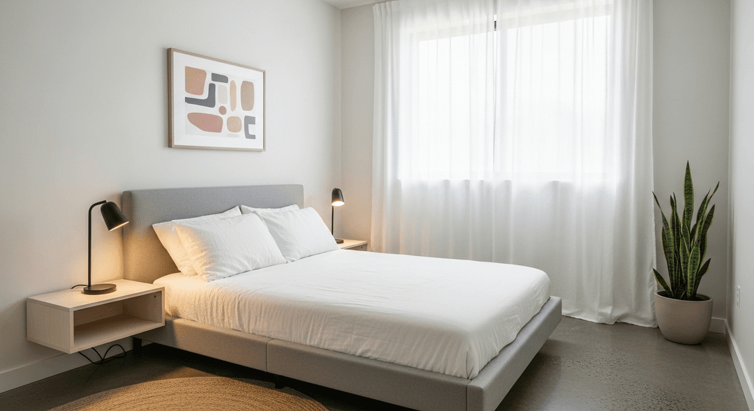 minimalist modern decor small bedroom