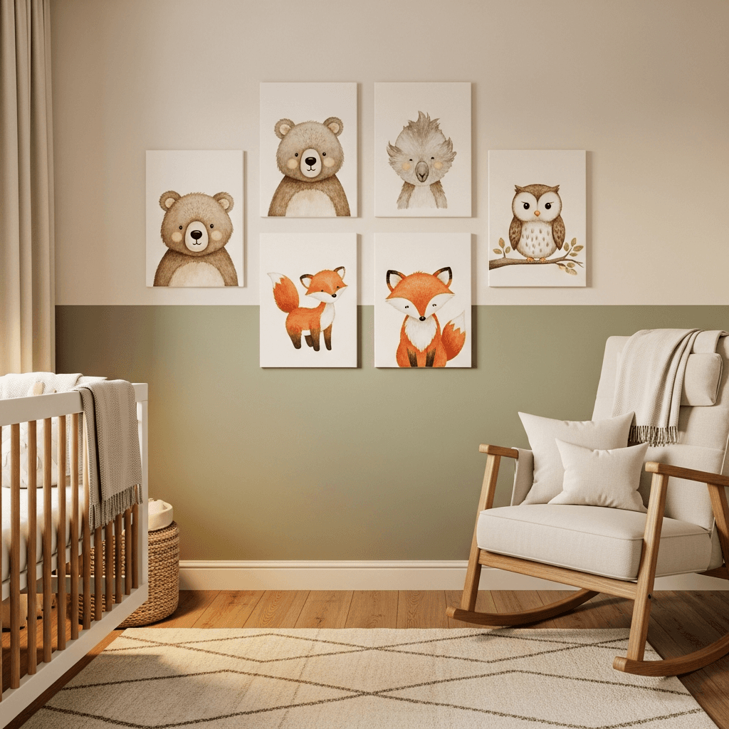 Minh họa: Tranh Canvas: Người bạn đồng hành thân thiện cho gia đình có con nhỏ