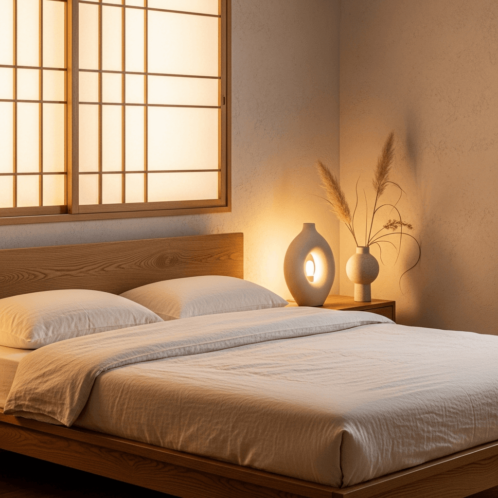 Minh họa: Tại sao Japandi lại là không gian chữa lành lý tưởng cho phòng ngủ master?