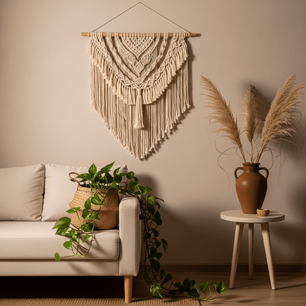 Minh họa: Bước 6: Chạm cuối — handmade và cây xanh tạo 'linh hồn' cho phòng